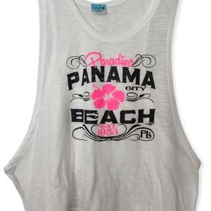 Panama City Beach cutout tank/ beach cover-up size large
